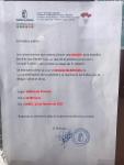 Cartel anunciador de la reunión para el 13 de febrero.