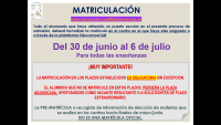 Matrícula 2023-2024